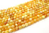 Yellow Fire Agate Gemstone Beads, 8mm, Faceted